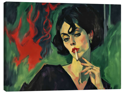 Lienzo Expressionist smoker