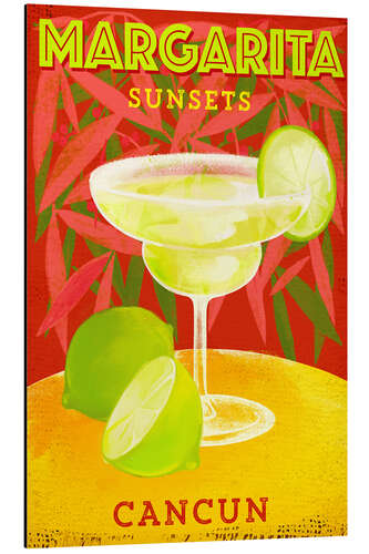 Aluminium print Margarita Sunsets, Cancun