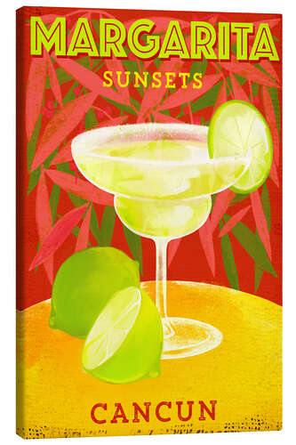 Canvas print Margarita Sunsets, Cancun