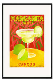 Gerahmter Kunstdruck Margarita Sunsets, Cancun