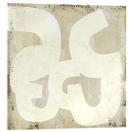 Obraz na szkle akrylowym Square abstract composition in neutrals - Marco Marella