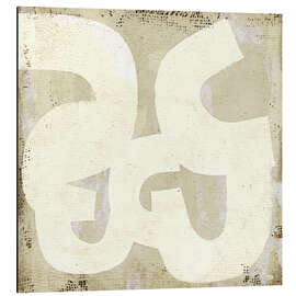 Cuadro de aluminio Square abstract composition in neutrals - Marco Marella