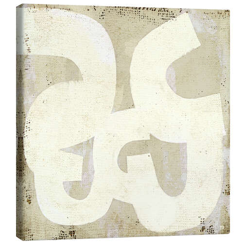 Canvas print Square abstract composition in neutrals