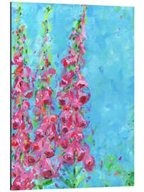 Tableau en aluminium Foxgloves - Dawn Underwood