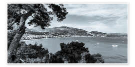 Poster Menton on the Côte d&#039;Azur in France - Dieterich Fotografie