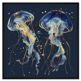 Gerahmter Kunstdruck Dancing Luminescence