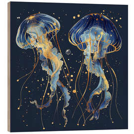 Cuadro de madera Dancing Luminescence