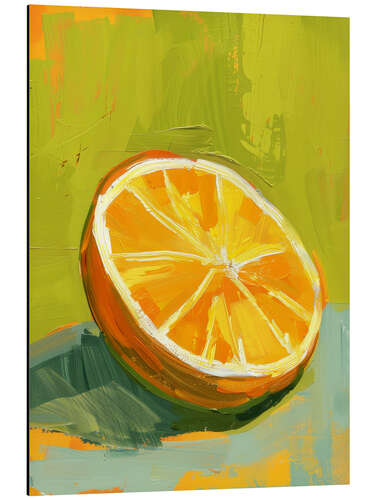 Alubild Orangenscheibe