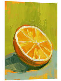 Foam board print Slice of Orange