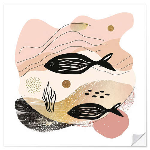 Wall sticker Serene Swimmers