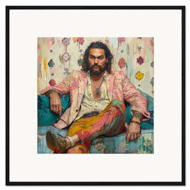 Stampa artistica con cornice Portrait of Jason Momoa