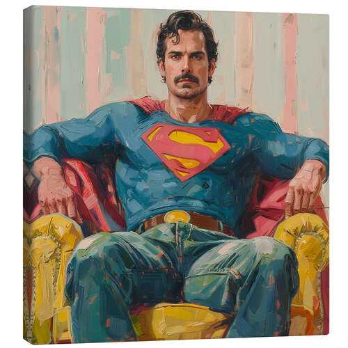 Stampa su tela Portrait of Superman