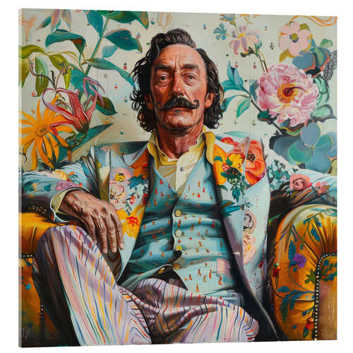 Akryylilasitaulu Portrait of Salvador Dali