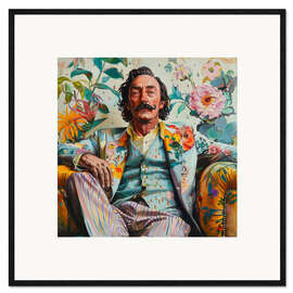 Plakat artystyczny premium w ramie Portrait of Salvador Dali