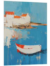 Hartschaumbild Flüstern am Wasser