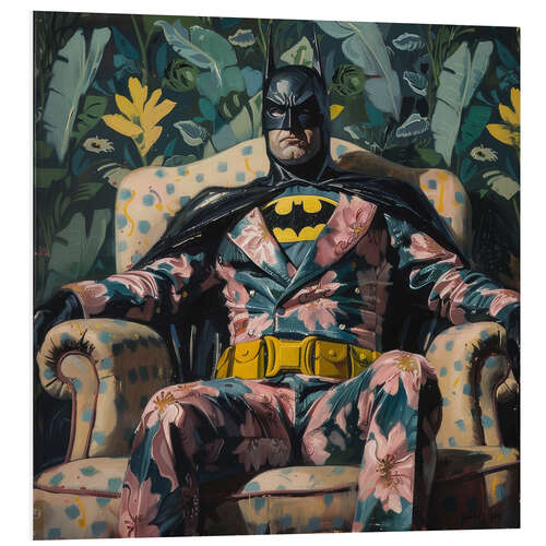 Tableau en PVC Vintage portrait of Batman