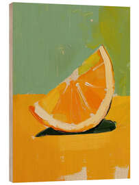 Holzbild Orange Glow