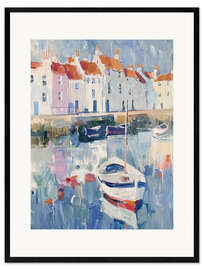 Impression artistique encadrée Harbour's Embrace - DejaReve