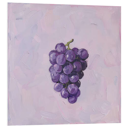 Foam board print Purple Grape Elegance