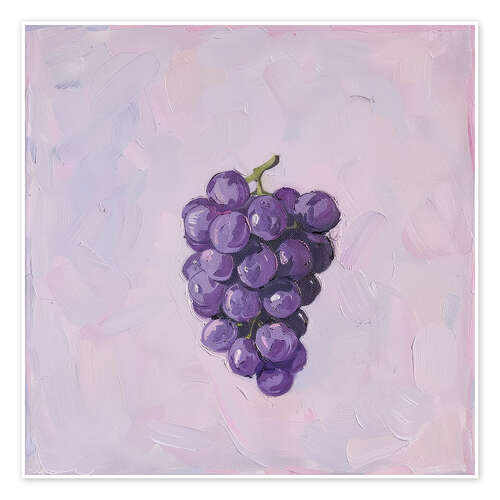 Póster Purple Grape Elegance