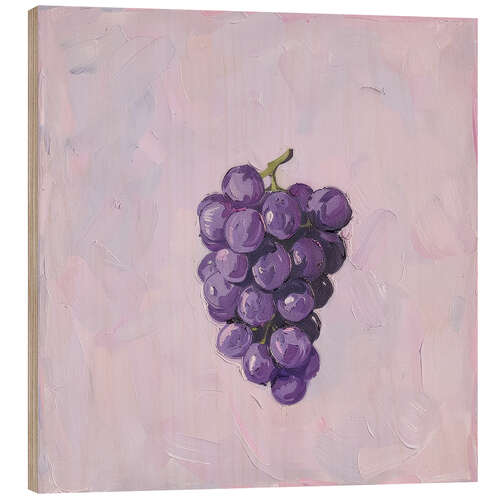Cuadro de madera Purple Grape Elegance