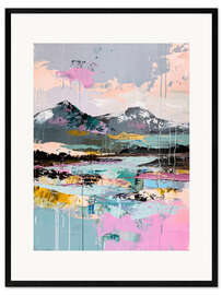 Gerahmter Kunstdruck Peaks of Tranquility