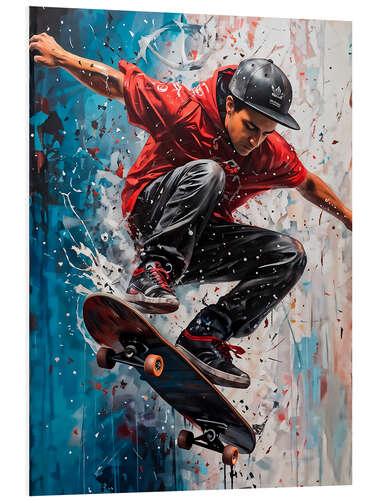 PVC-tavla Skater jump