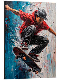 Magnettafel Skater jump - nobelart