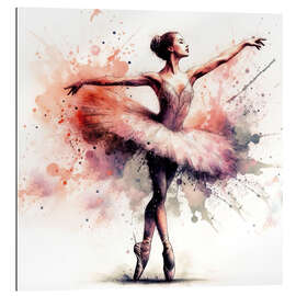 Gallery Print Balletttänzerin in Aquarell I - nobelart