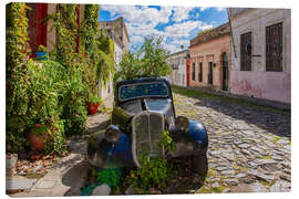 Lerretsbilde Vintage cars in Colonia del Sacramento, Uruguay - HADYPHOTO