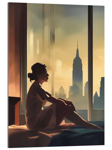 Gallery print Morning sun with E. Hopper