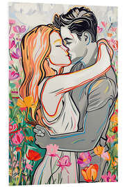 Hartschaumbild Erste Liebe im Frühling