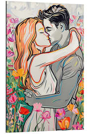 Magnettafel Erste Liebe im Frühling