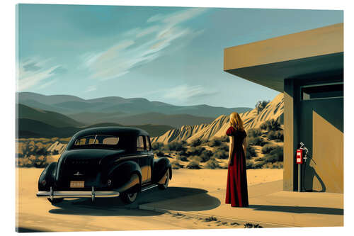 Akrylbillede In Death Valley with E. Hopper