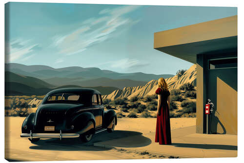 Lerretsbilde In Death Valley with E. Hopper