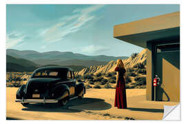 Vinilo para la pared In Death Valley with E. Hopper