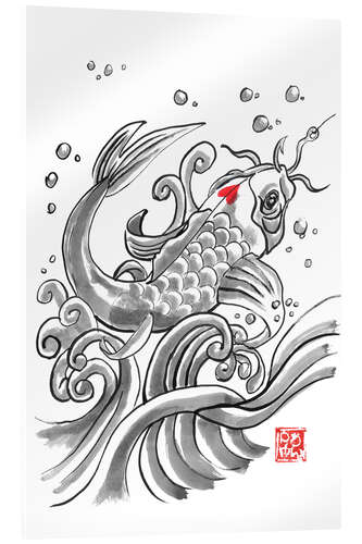 Akrylbilde Koi trapped