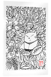 Acrylic print Momoneko in the jungle - Péchane