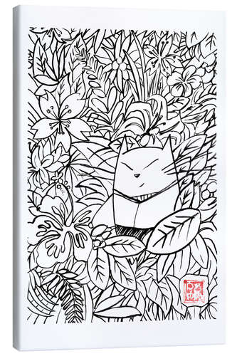 Tableau sur toile Momoneko in the jungle