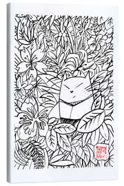 Tableau sur toile Momoneko in the jungle - Péchane