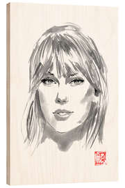 Quadro de madeira Taylor Swift