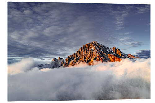 Acrylic print Above the fog