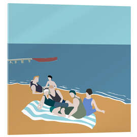 Acrylglas print Vintage bathers - Layla Oz