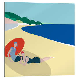 Gallery Print Sommer an einem einsamen Strand