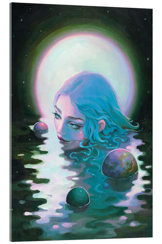 Tableau en verre acrylique Celestial Waters