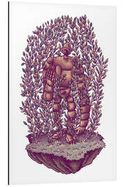 Alubild Das Schloss im Himmel Roboter - syntetyc