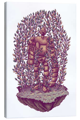 Tableau sur toile Castle in the Sky Robot