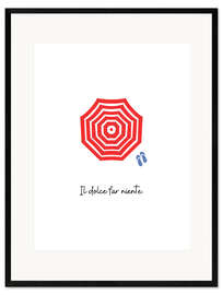Gerahmter Kunstdruck Il dolce far niente
