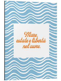 Cuadro de aluminio Mare, estate e libertà nel cuore - Ohkimiko
