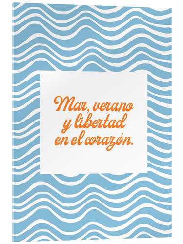 Stampa su vetro acrilico Mar, verano y libertad